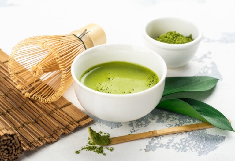 chống lão hóa với bột trà xanh